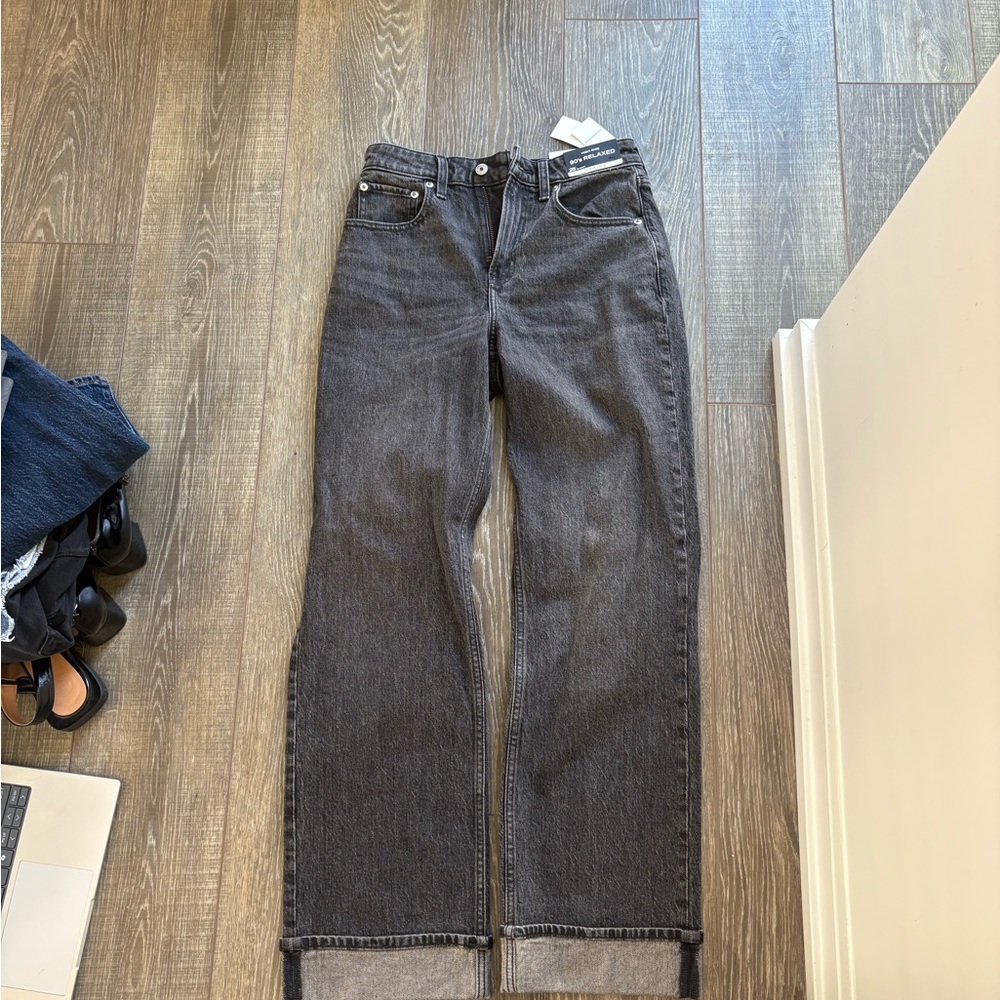 Abercrombie 90s relaxed cuffed jeans